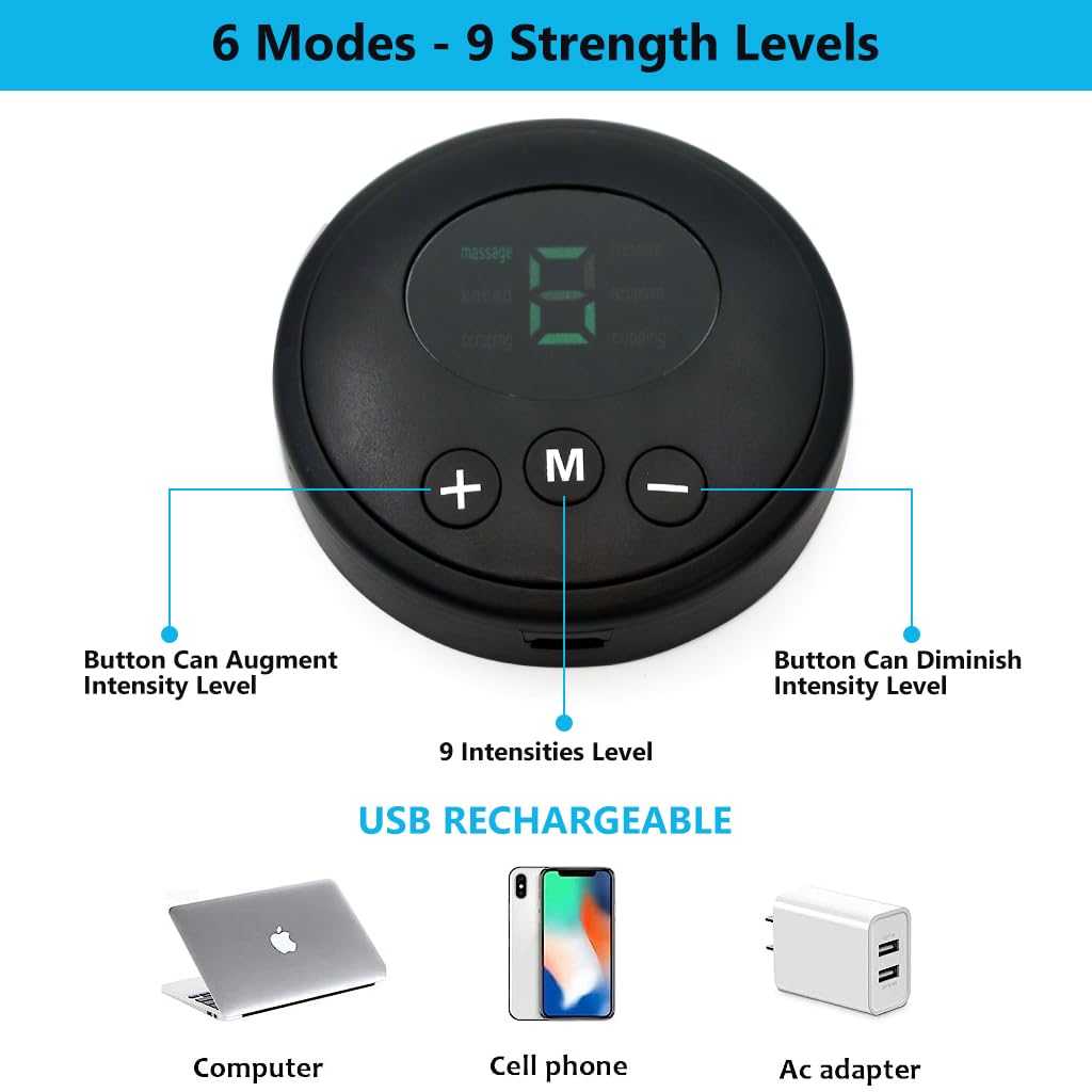 HANNEA Electric Foot Sole Massager Pad, EMS Foot Sole Massager Pad, Feet Massage Pad Relieve Feet Pain, Rechargeable Foot Sole Massager Pad with 6 Modes, 9 Strength Levels, 15min Auto Off HANNEA Electric Foot Sole Massager Pad, EMS Foot Sole Massager Pad, Feet Massage Pad Relieve Feet Pain, Rechargeable Foot Sole Massager Pad with 6 Modes, 9 Strength Levels, 15min Auto Off